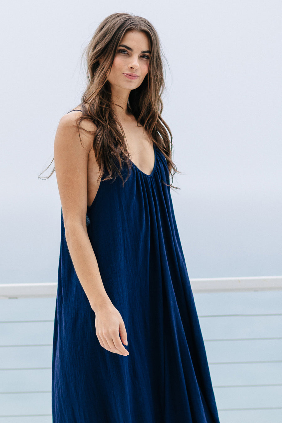 Paloma Dress - Pacific Blue
