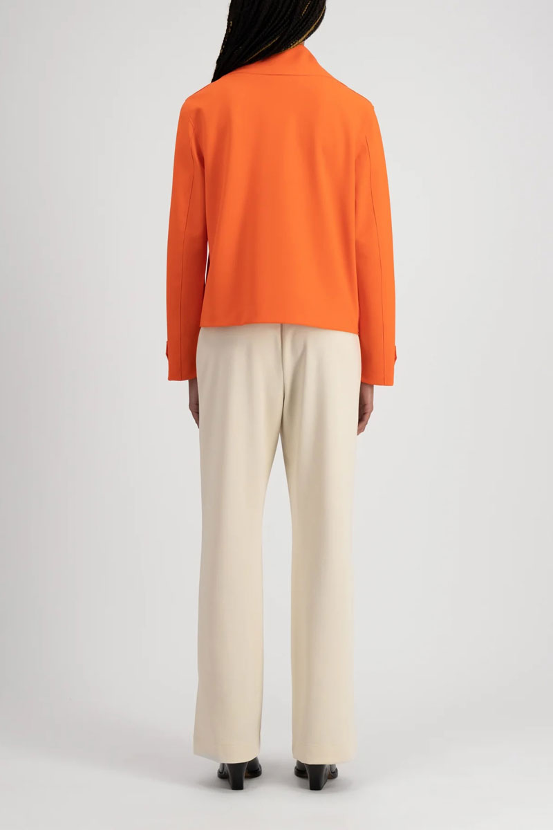 Cropped Peacoat Scuba - Bright Coral