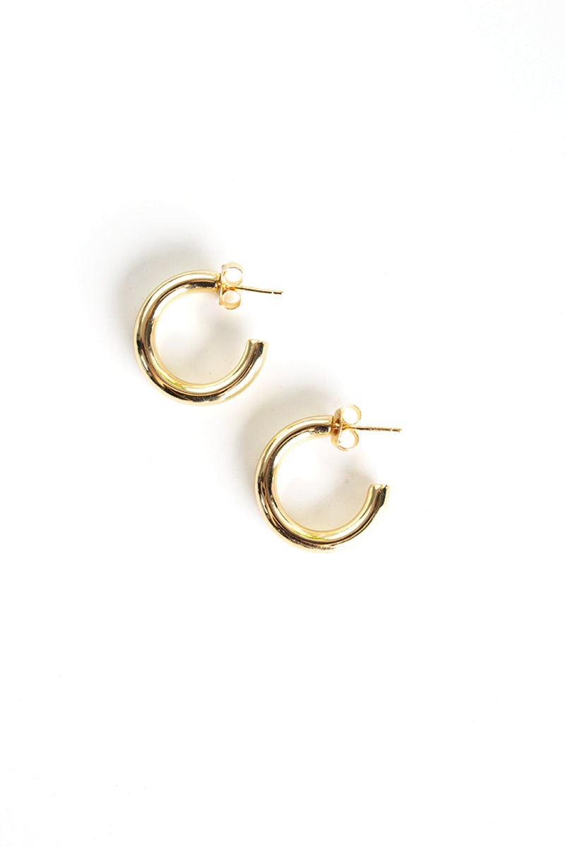Chunky Small Hoop - Yellow Gold Vermeil