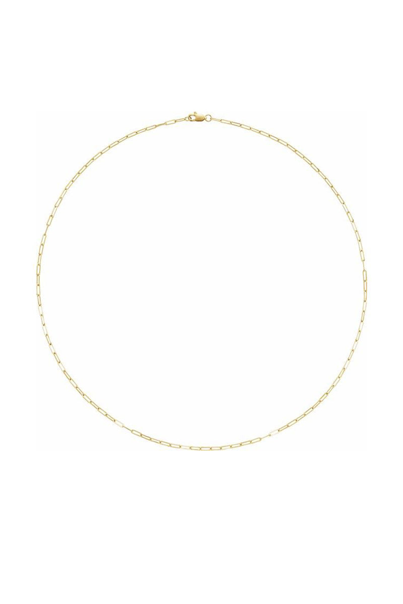 Elongated Link Chain Bracelet - 14k Yellow Gold