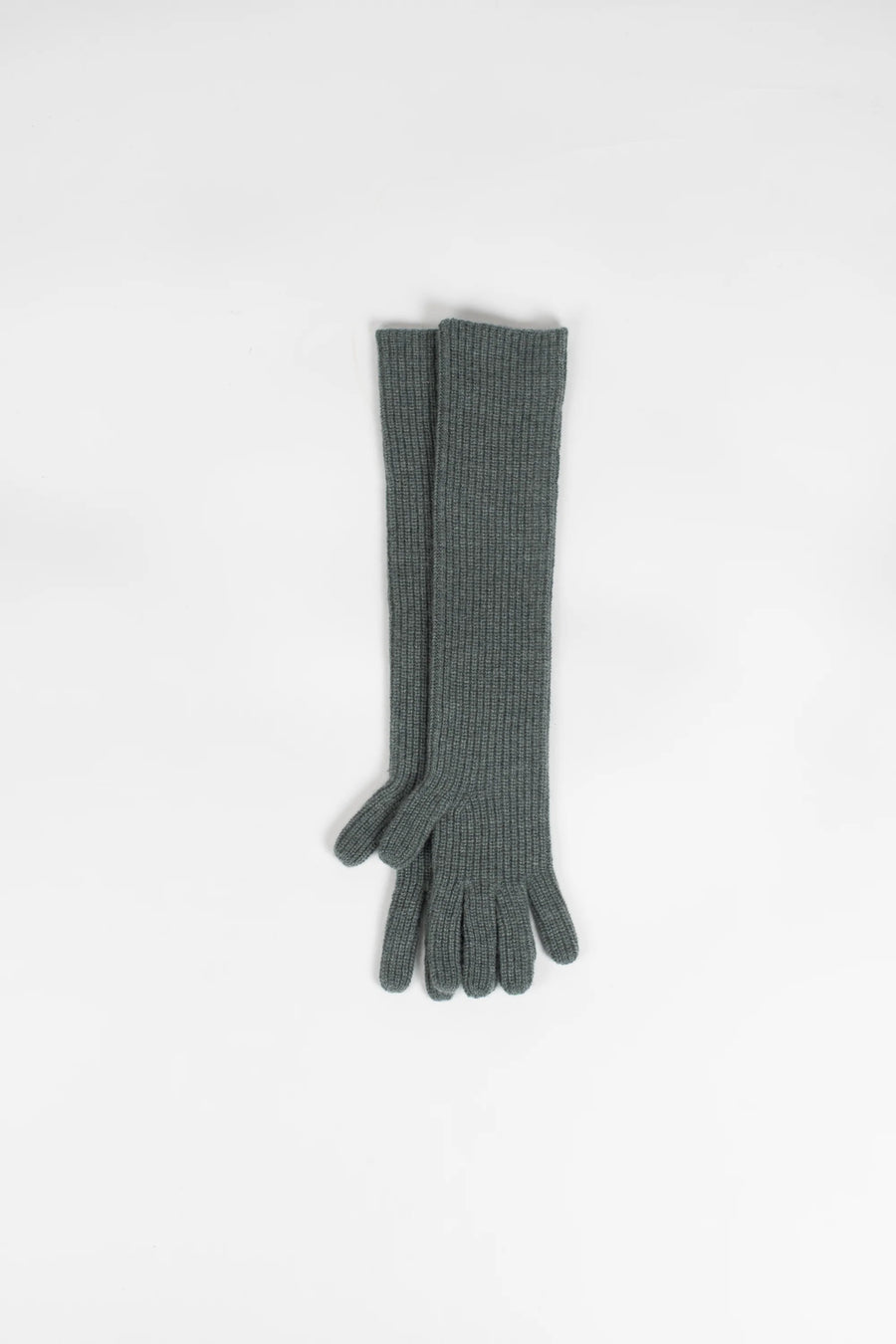 Milos Cashmere Gloves - Green Melange
