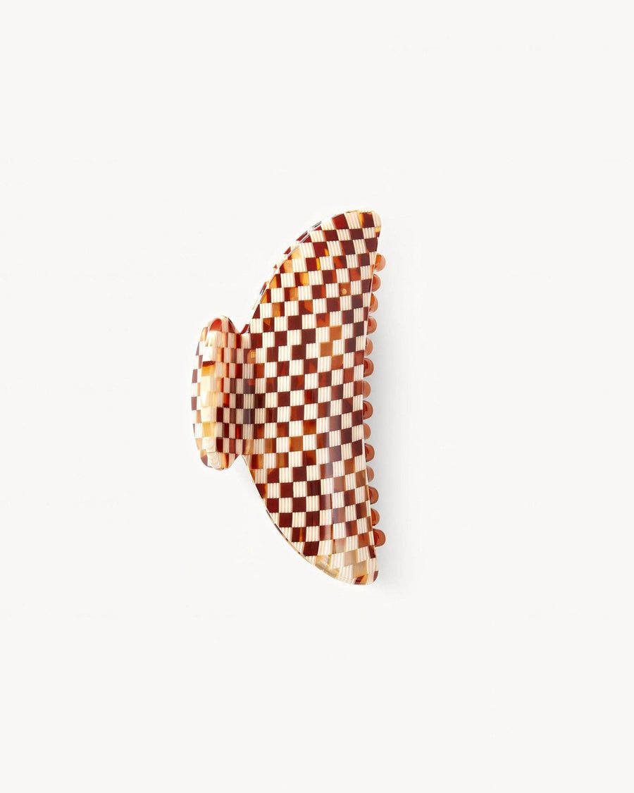 Midi Heirloom Claw - Tortoise Checker