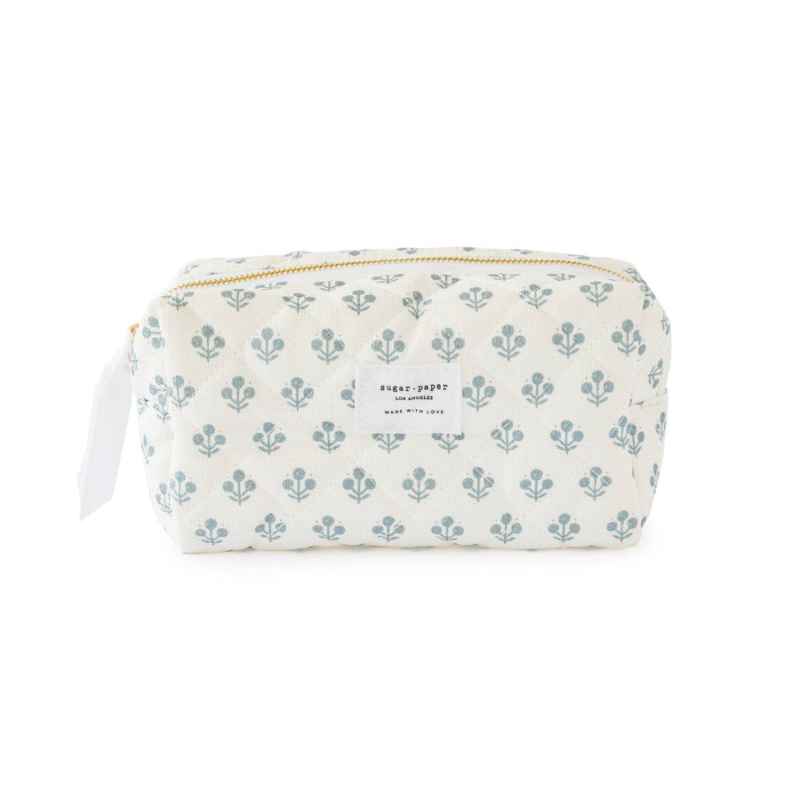 Small Cosmetic Pouch - Blue Floral