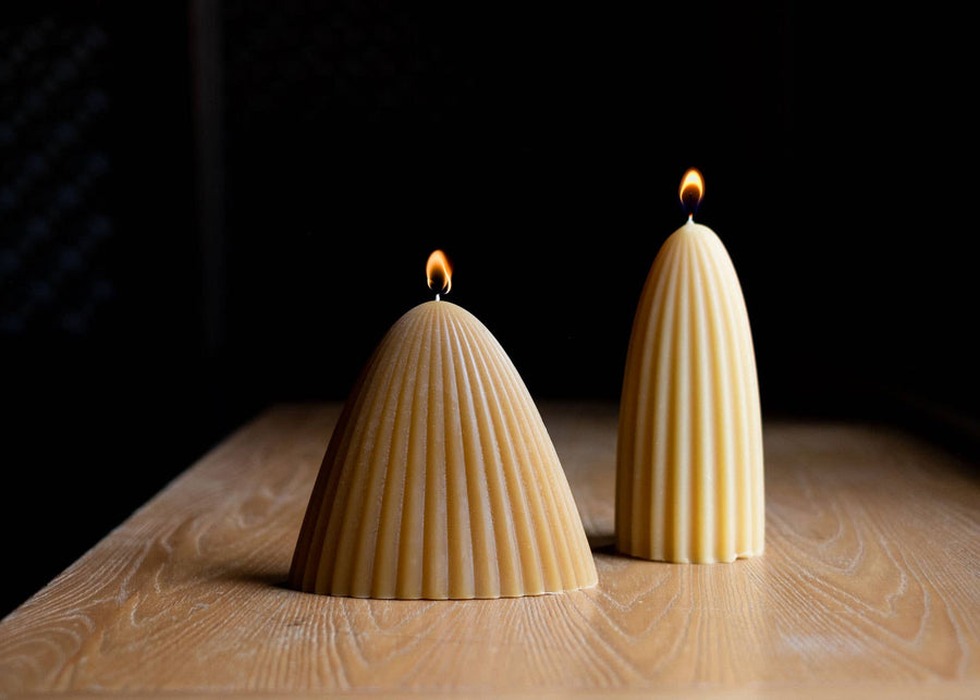 Tusk Beeswax Candle - Small in Natural