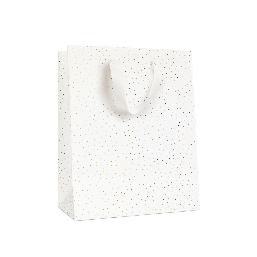 Gold Teensy Dot Patterned Gift Bag