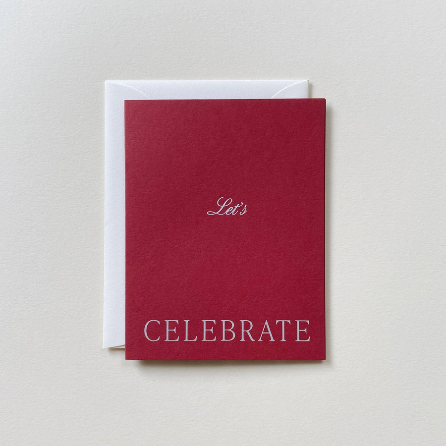 Let's Celebrate No. 28 - Pomegranate Single Card