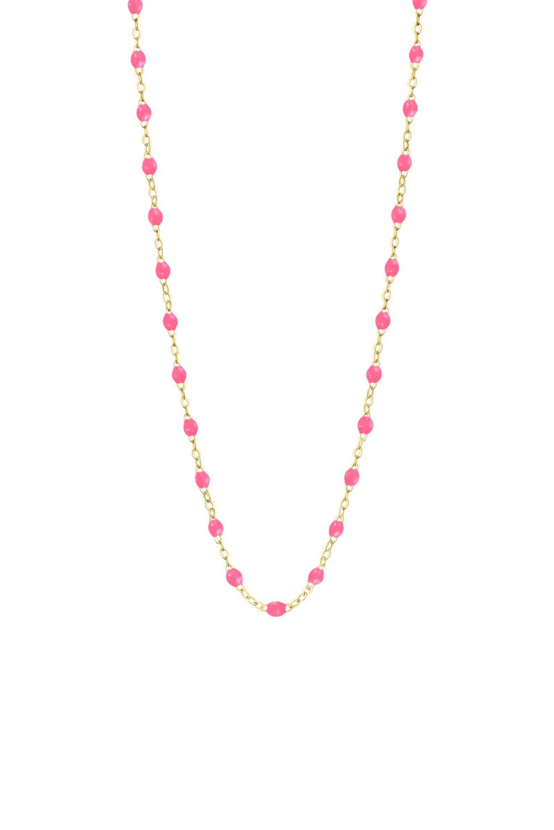 Classic Gigi Necklace - Pink 18k Yellow Gold