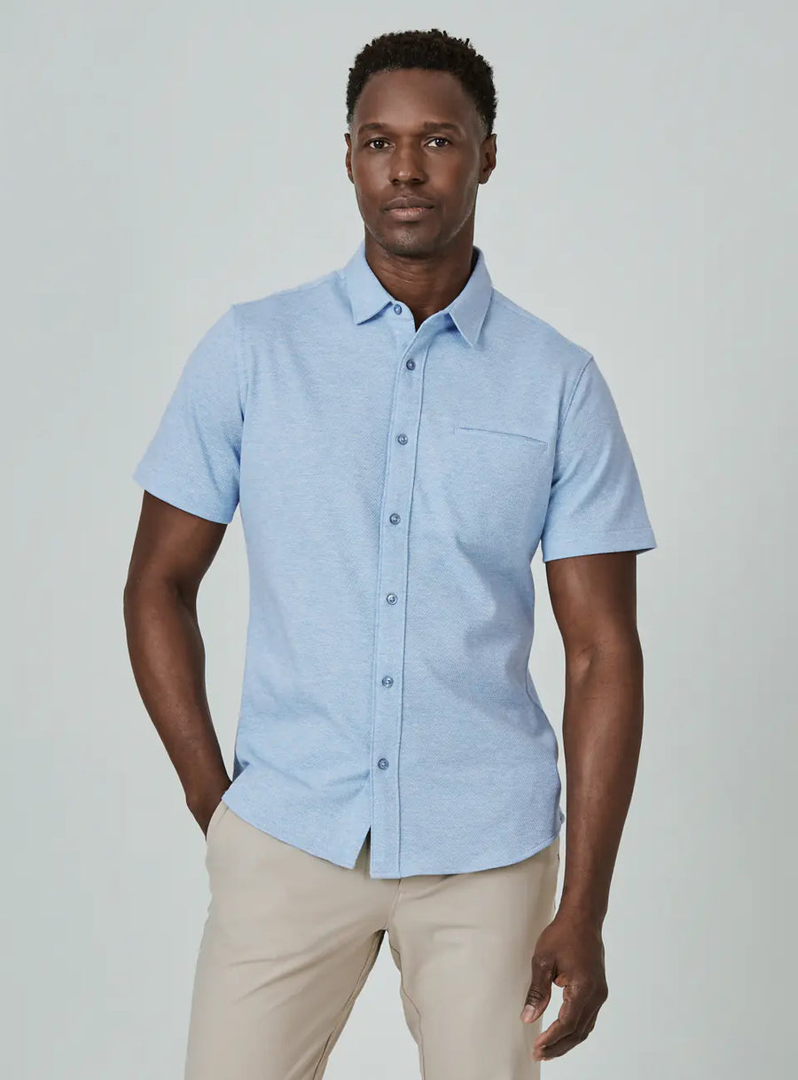 Seville Short Sleeve Shirt - Light Blue