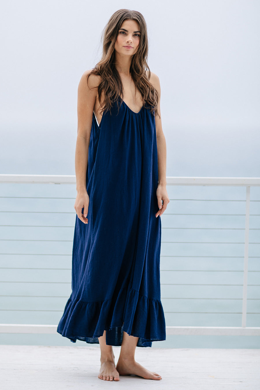 Paloma Dress - Pacific Blue