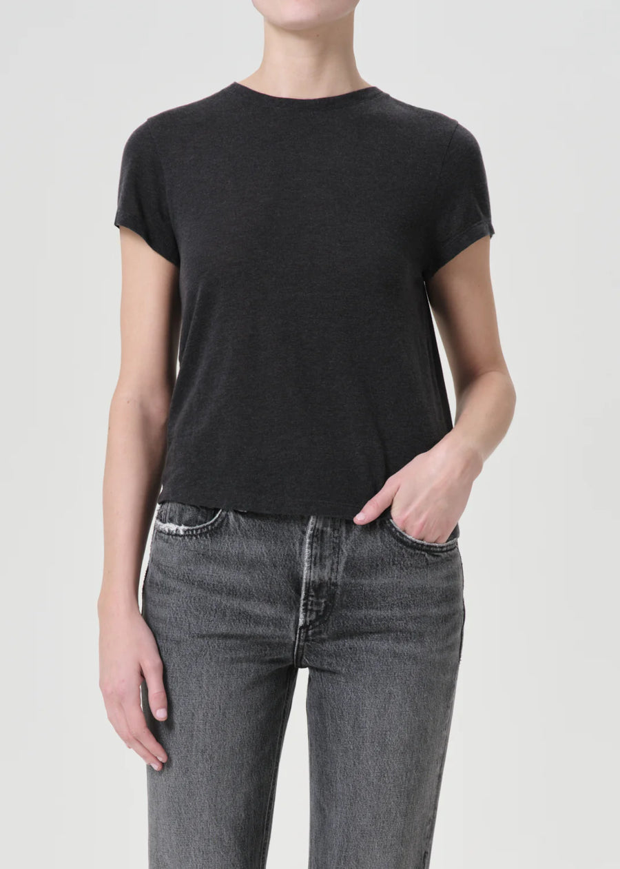 Adine Shrunken Tee - Charcoal Heather