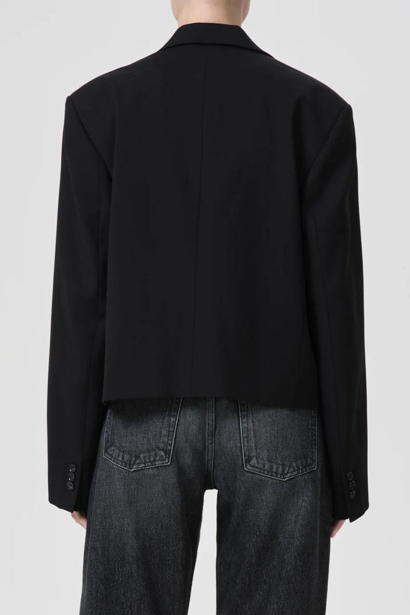 Callie Cropped Blazer - Black