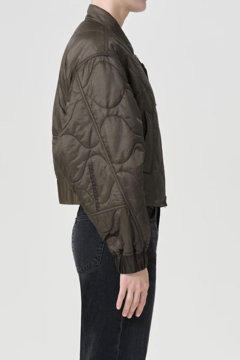 Iona Quilted Jacket - Olive