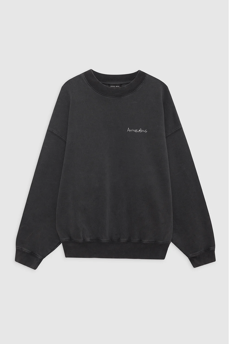 Jaci Sweatshirt - Lyrics Washed Black