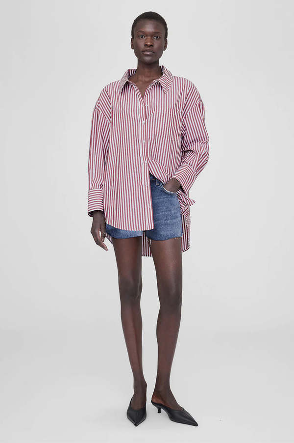 Mika Shirt - Red And White Stripe