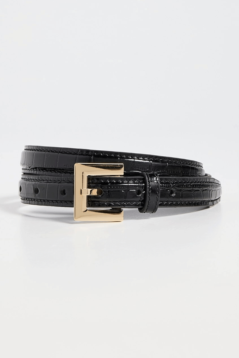 Nicola Belt - Black Embossed