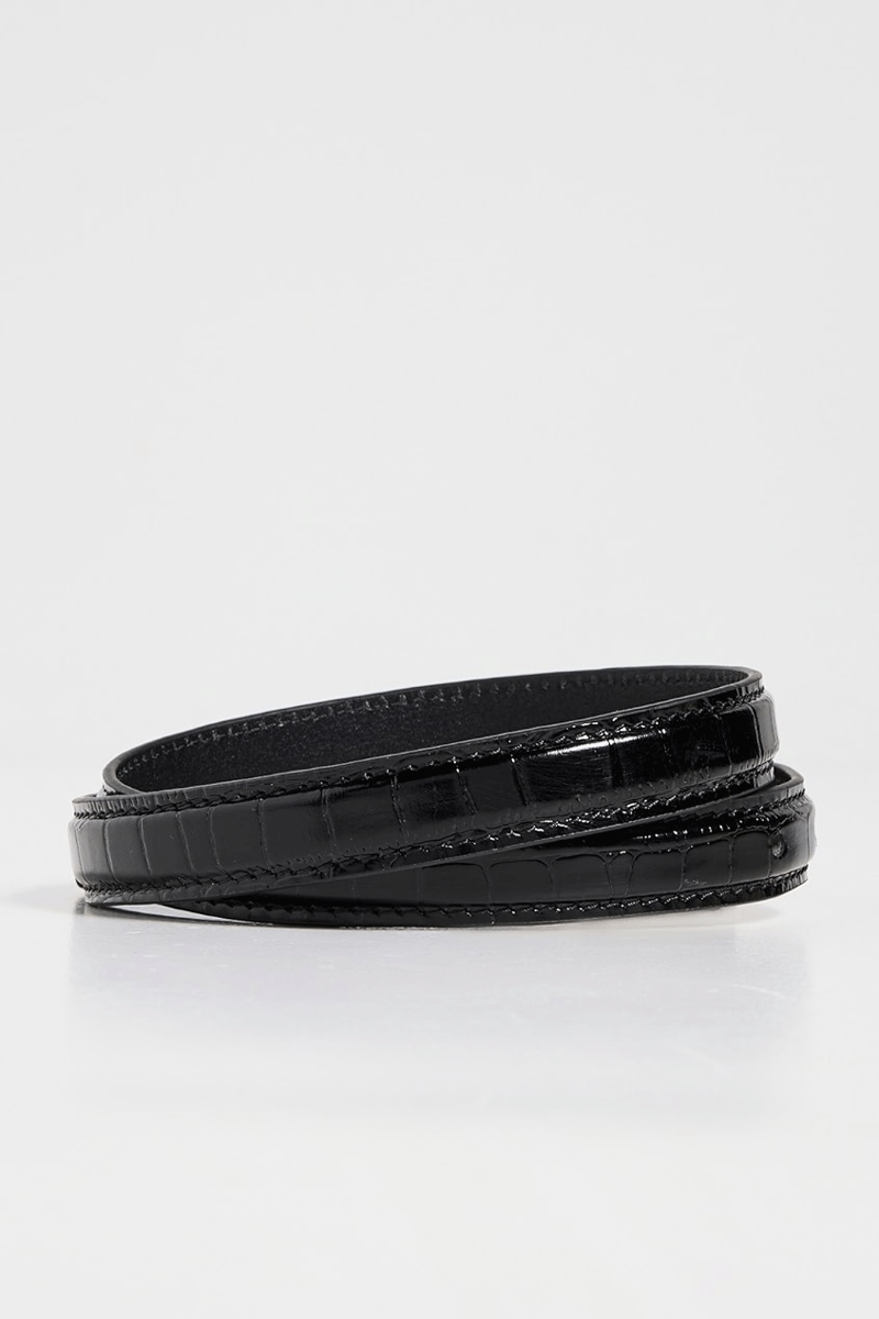 Nicola Belt - Black Embossed