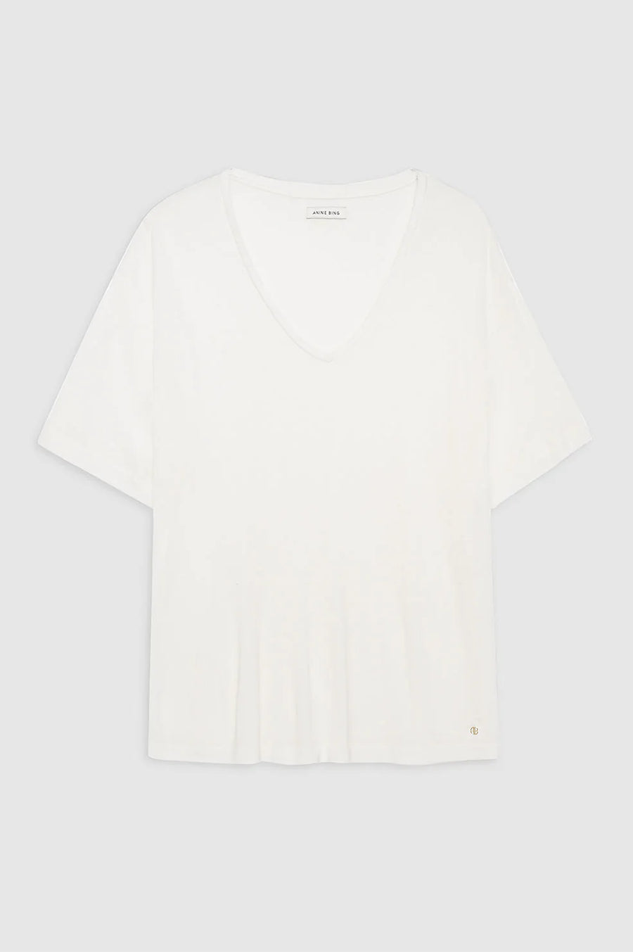 Vale Cashmere Blend Tee - Off White