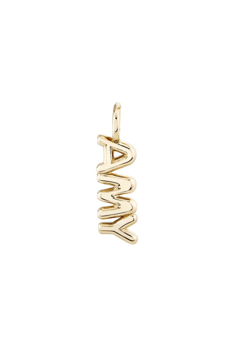Helium Name It Charm - Mama Yellow Gold