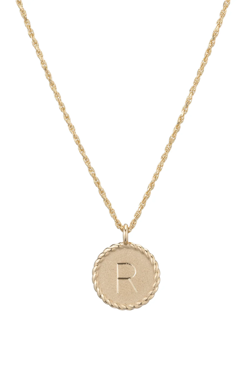Mini Imperial Disc Charm Only - 14k Yellow Gold