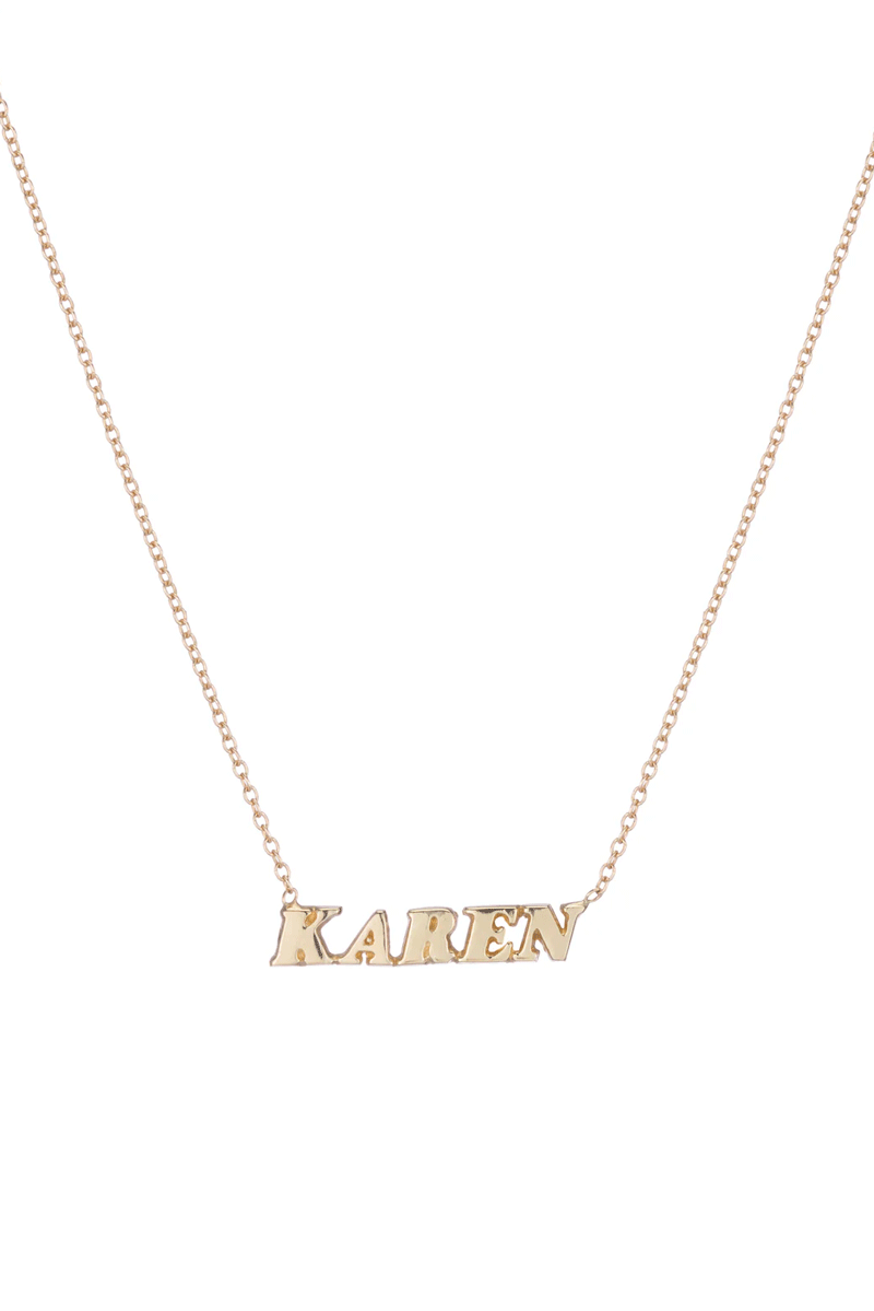 Name It Necklace - Love Yellow Gold