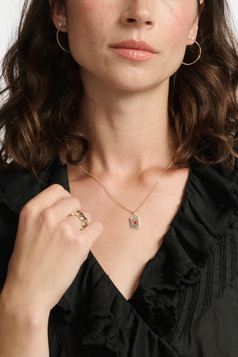 Skinny Twine Hoops - 14k Yellow Gold