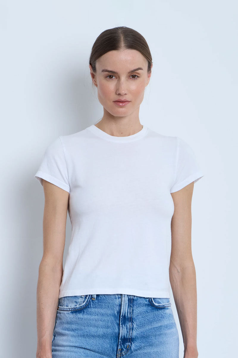 Tina Fitted Tee - White