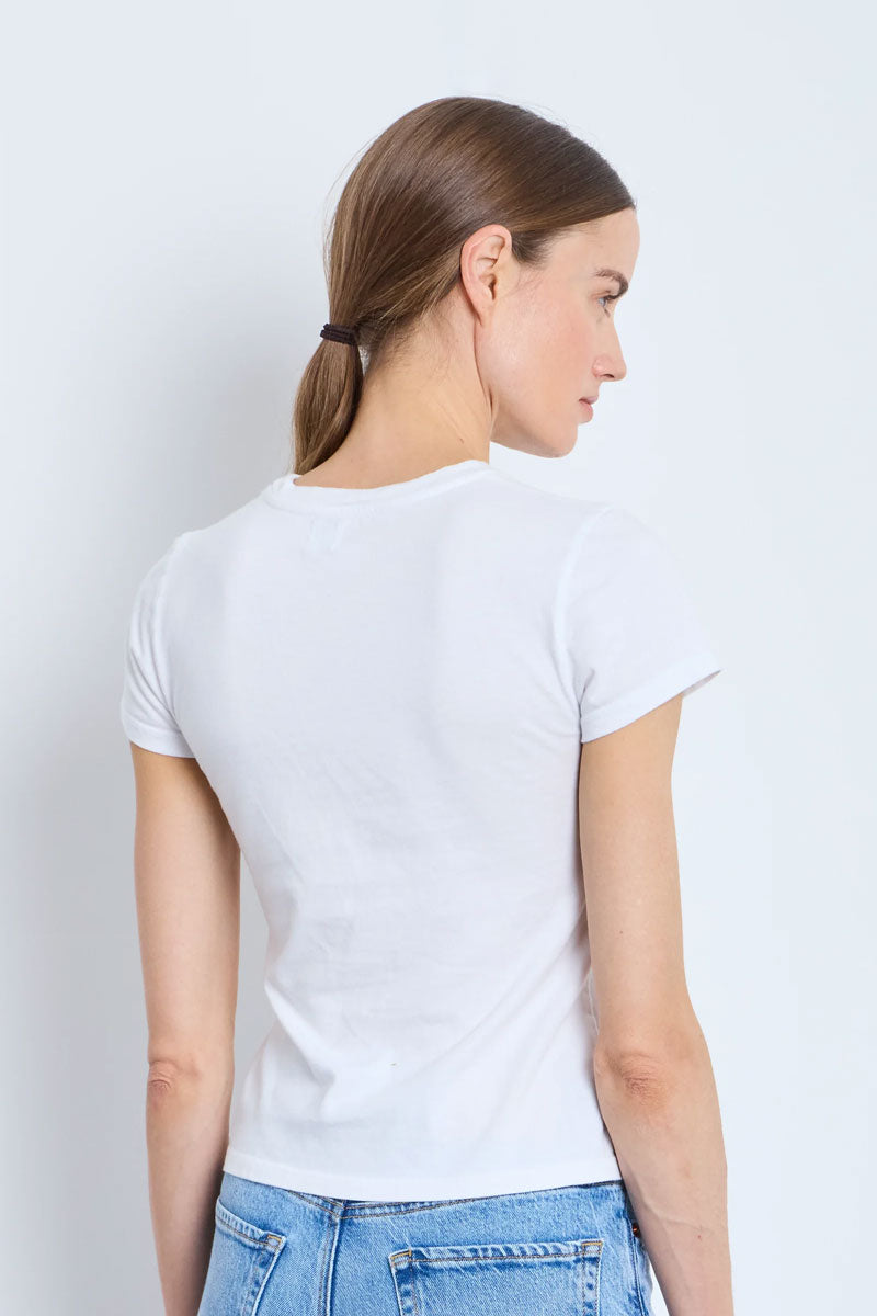 Tina Fitted Tee - White