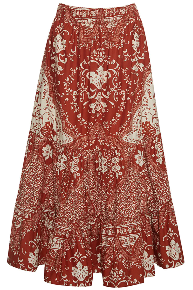 Chase Skirt - Picante Scroll Terrace
