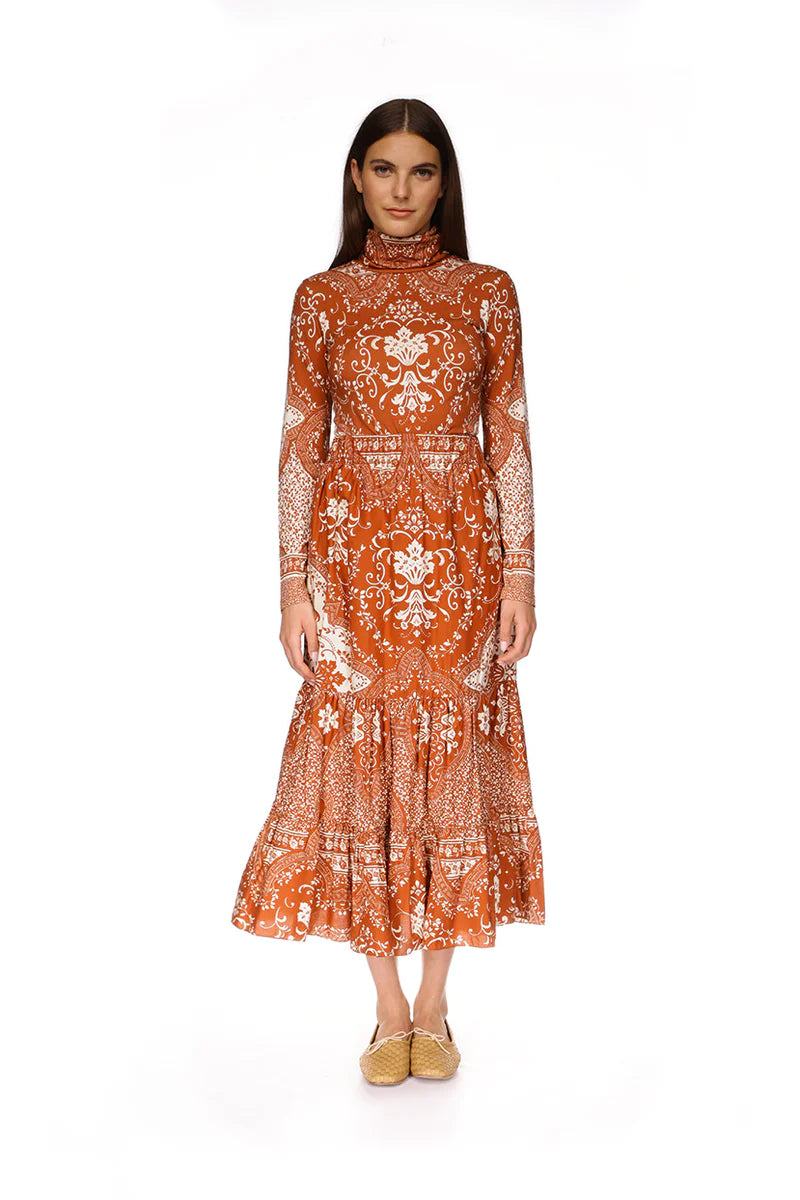 Chase Skirt - Picante Scroll Terrace