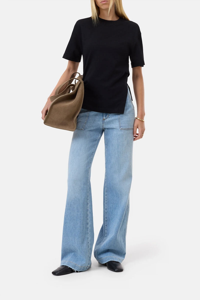 Draped T-Shirt - Black