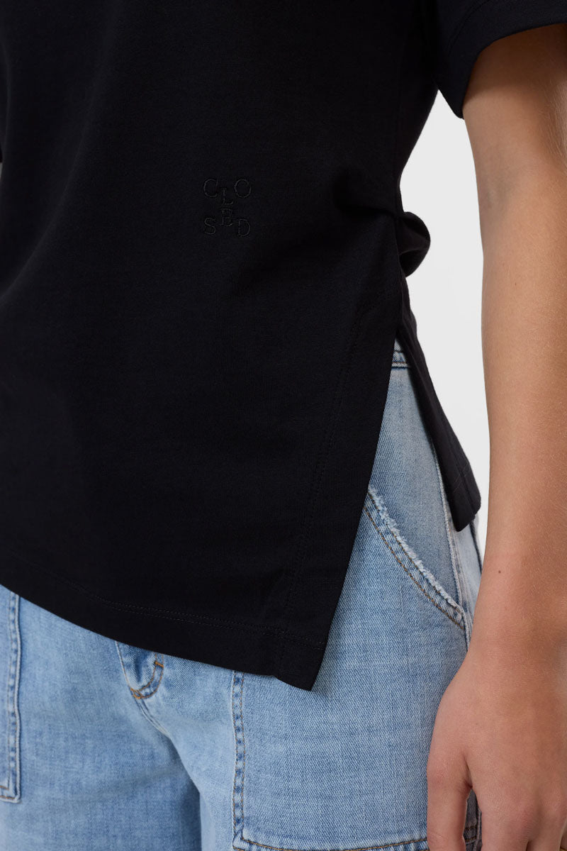 Draped T-Shirt - Black