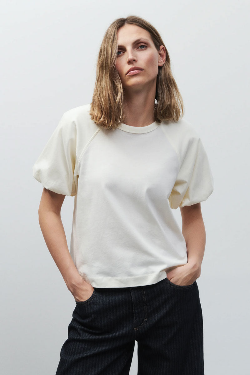 Wide Sleeve T-Shirt - Ivory