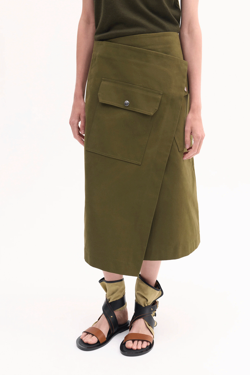 Wrap Skirt - Olive