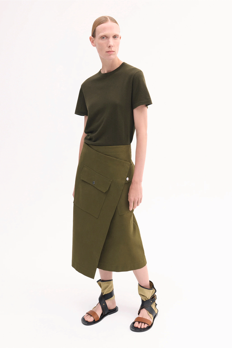 Wrap Skirt - Olive