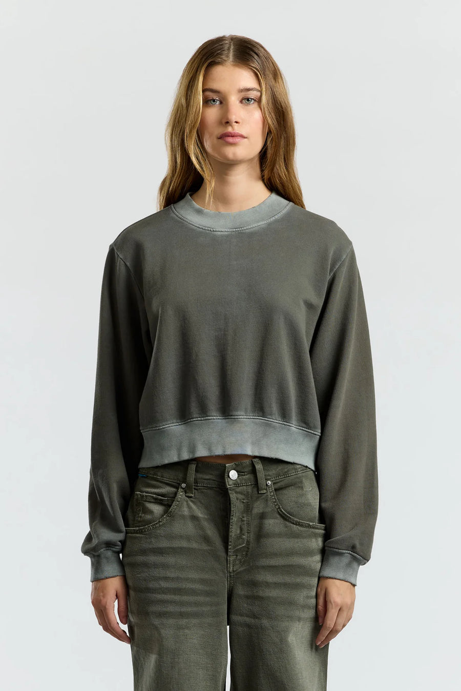 Milan Crew Sweatshirt - Vintage Steel Grey