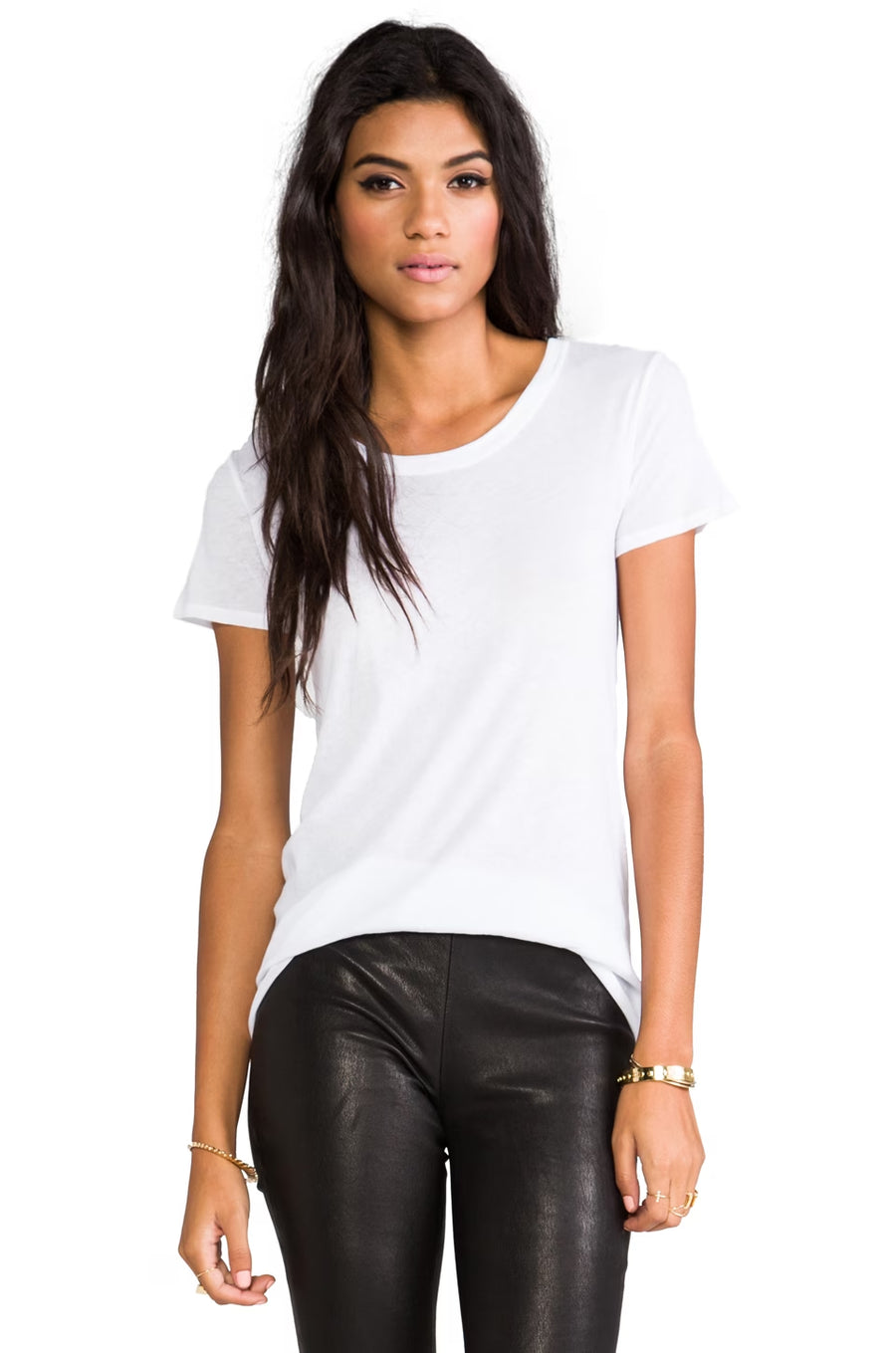 Cashmere Loose S/S Tee - White