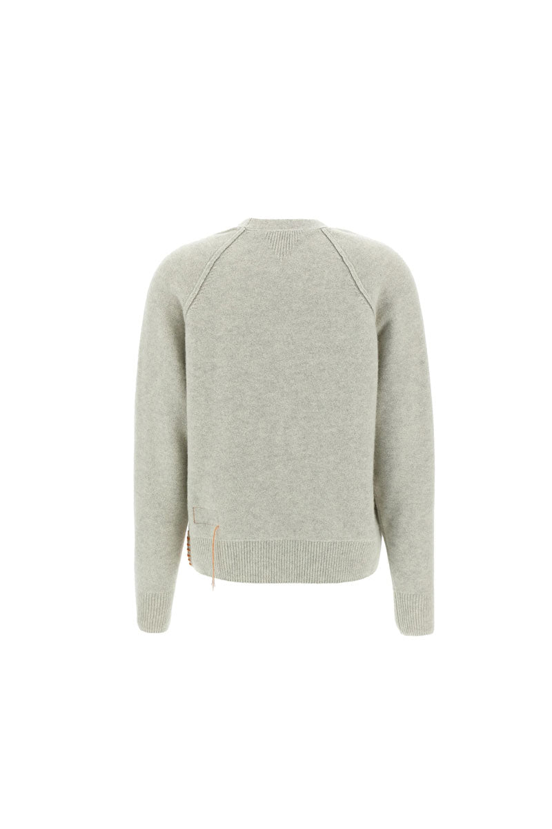 Harvard Knitted Crewneck Sweatshirt - Melange