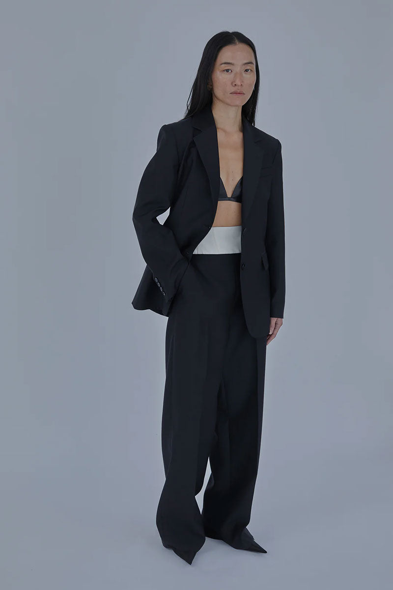 Dakota Trouser - Black/Ivory