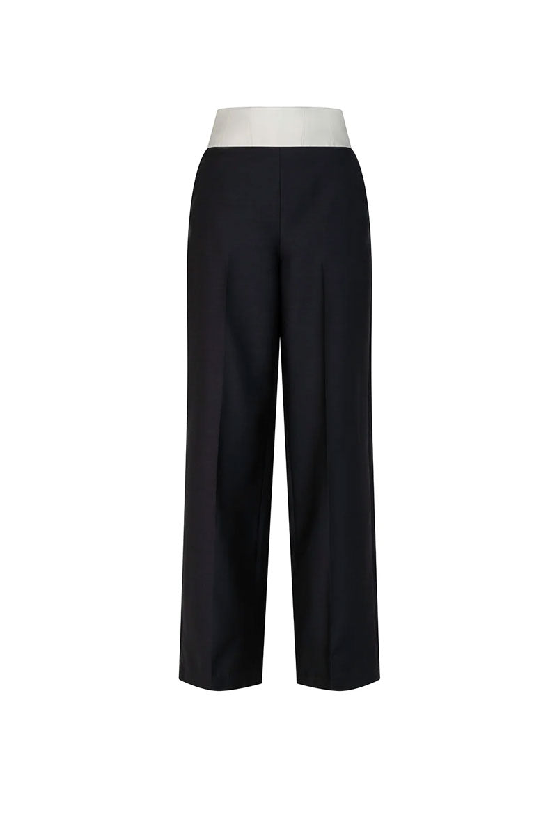 Dakota Trouser - Black/Ivory