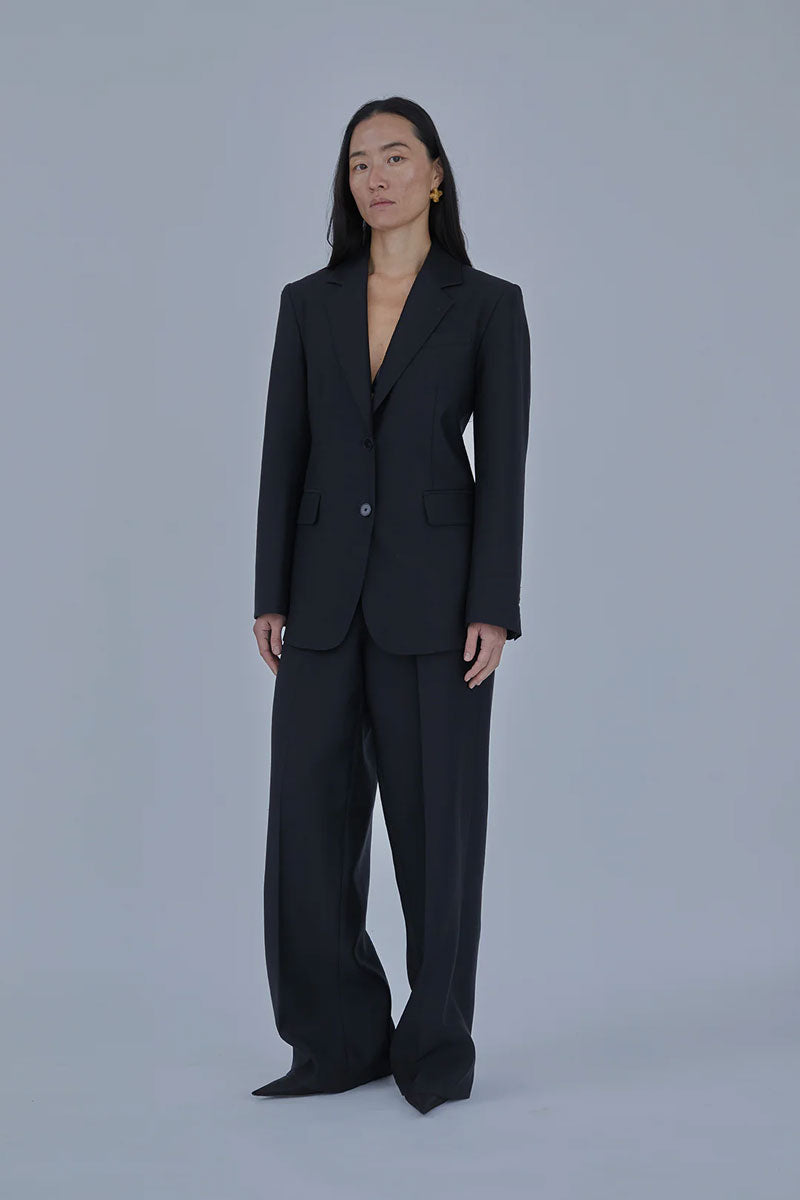 Dakota Trouser - Black/Ivory