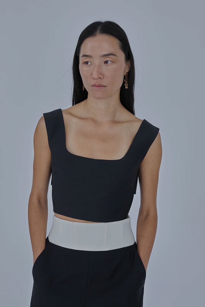 Dakota Trouser - Black/Ivory