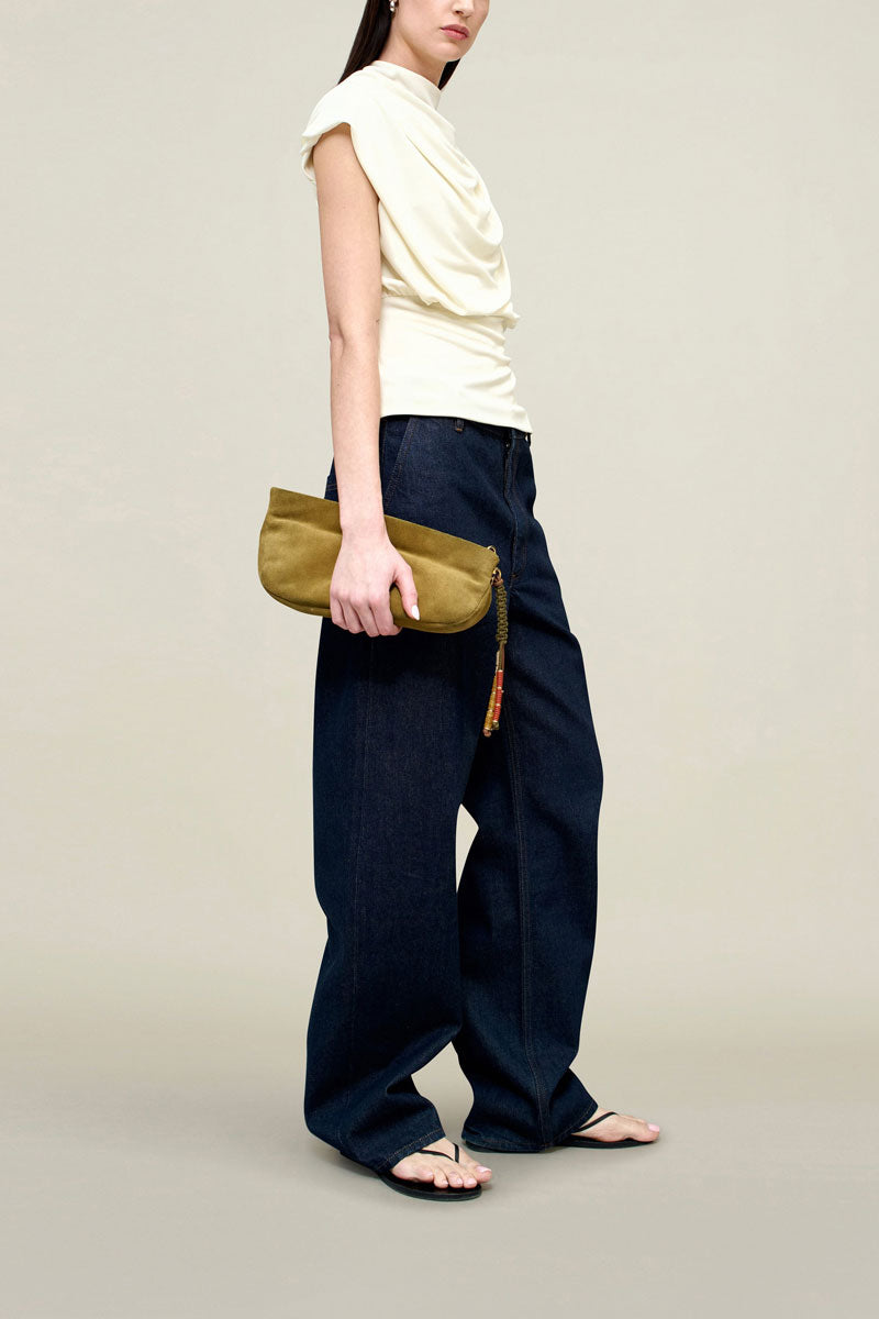 Jocelyn Draped Top - Meringue