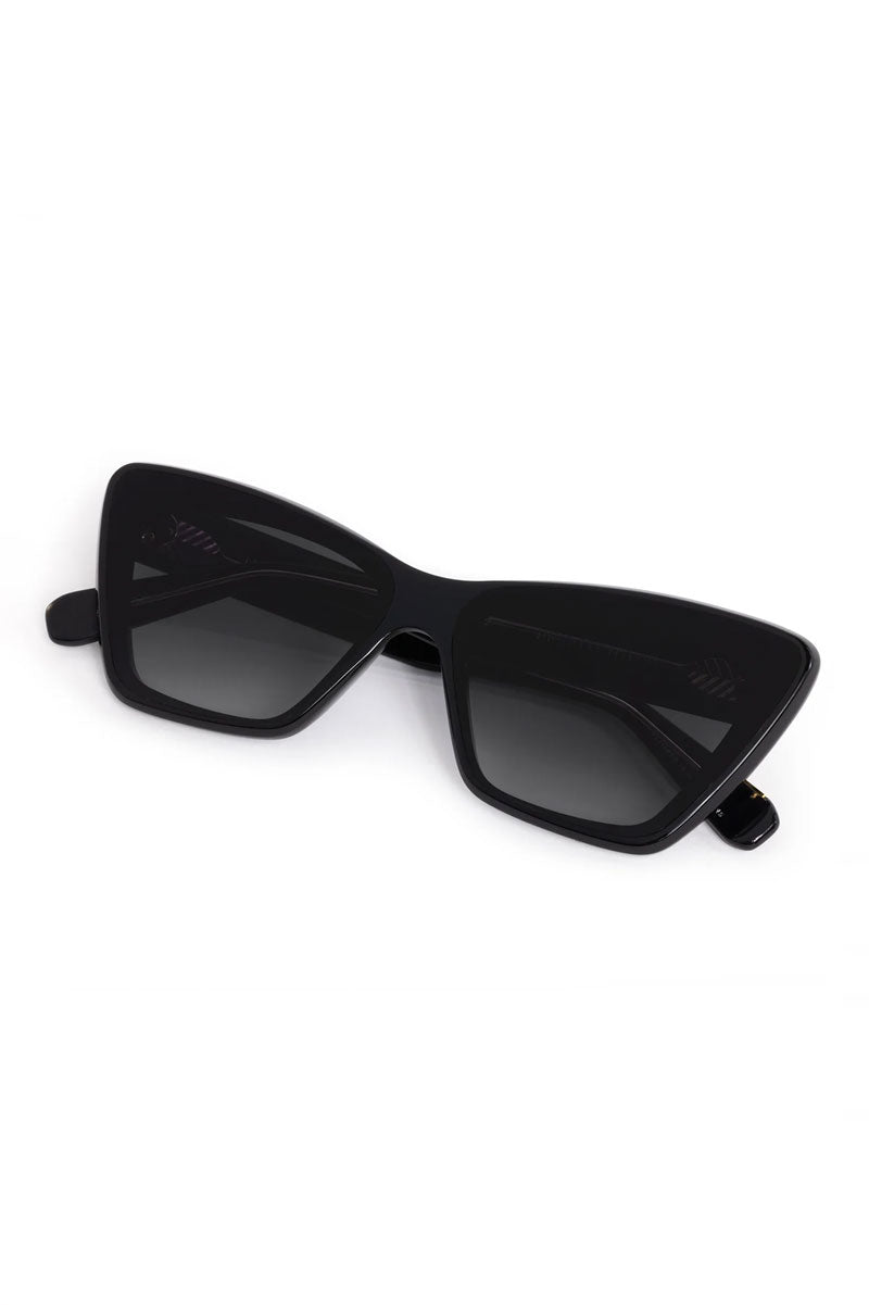 Brigitte Nylon - Black + Black and Crystal