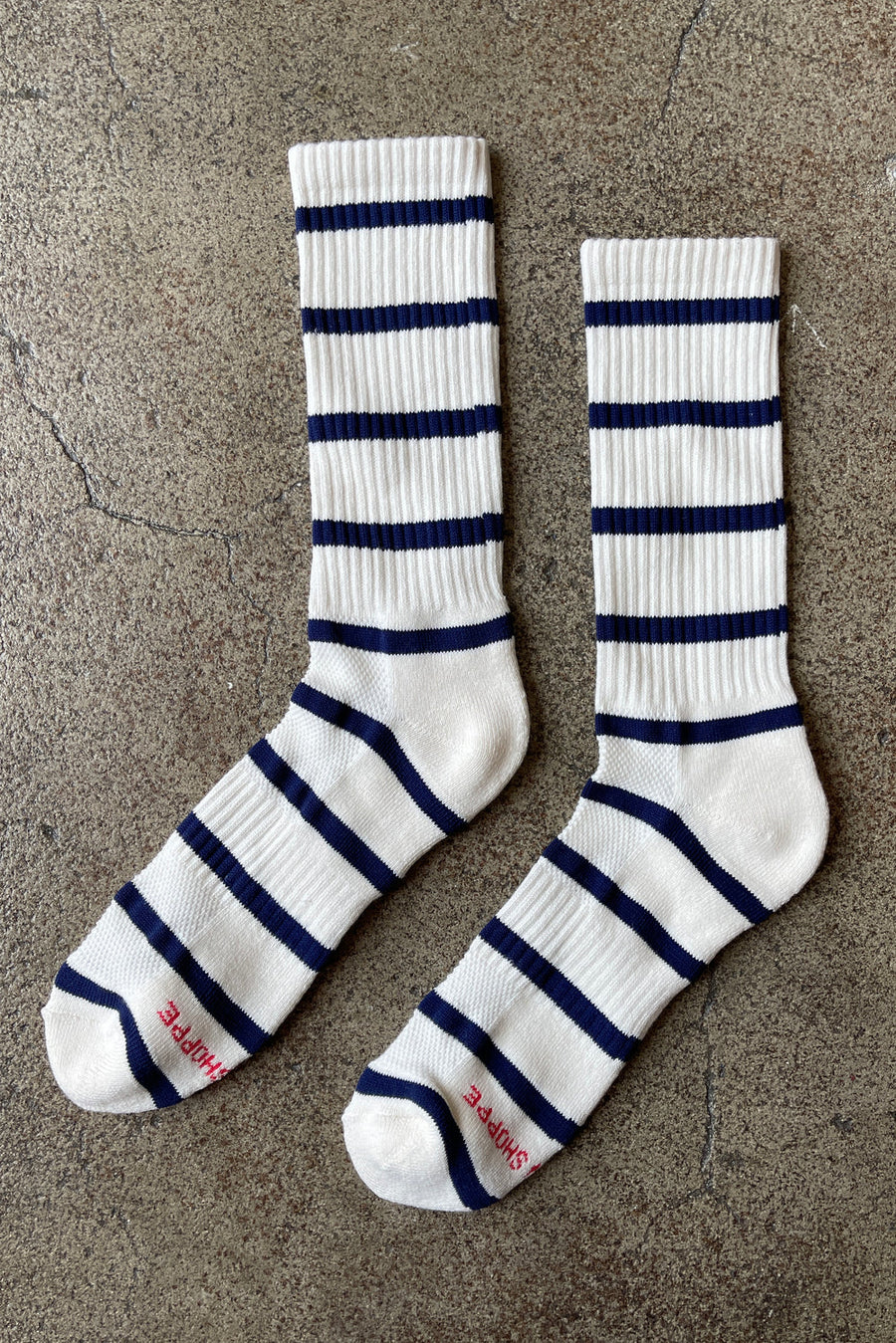 Extended Boyfriend Socks - Sailor Stripe