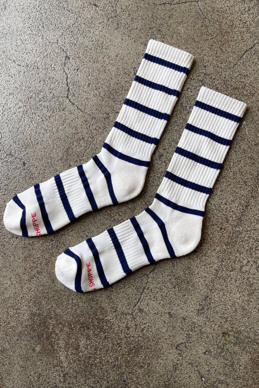 Extended Boyfriend Socks - Sailor Stripe