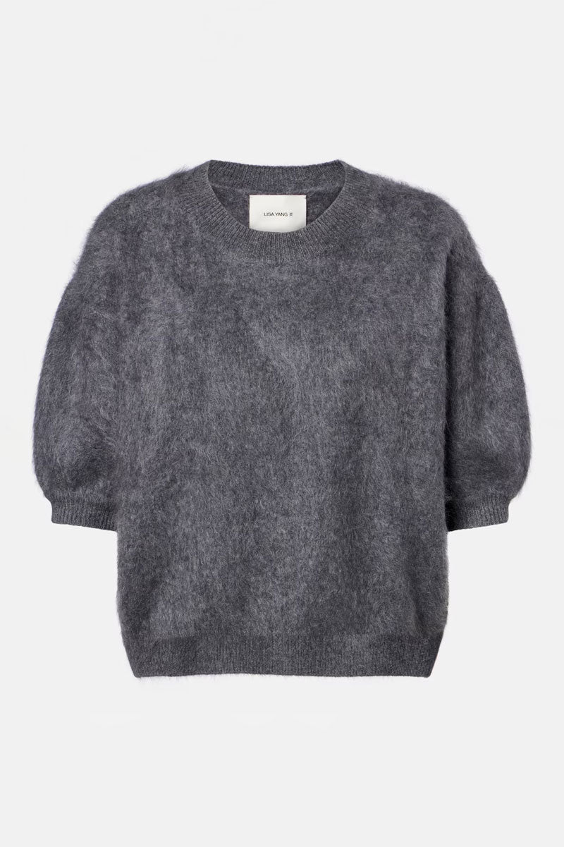 Juniper Brushed Cashmere Sweater - Graphite