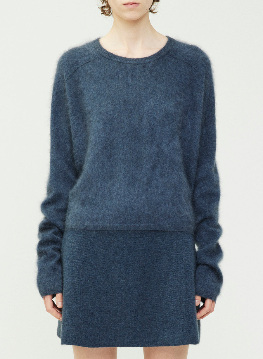 Lexia Brushed Cashmere Sweater - Night Fall