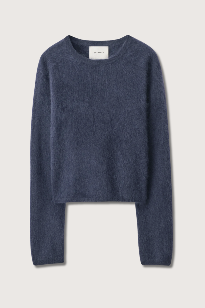 Lexia Brushed Cashmere Sweater - Night Fall