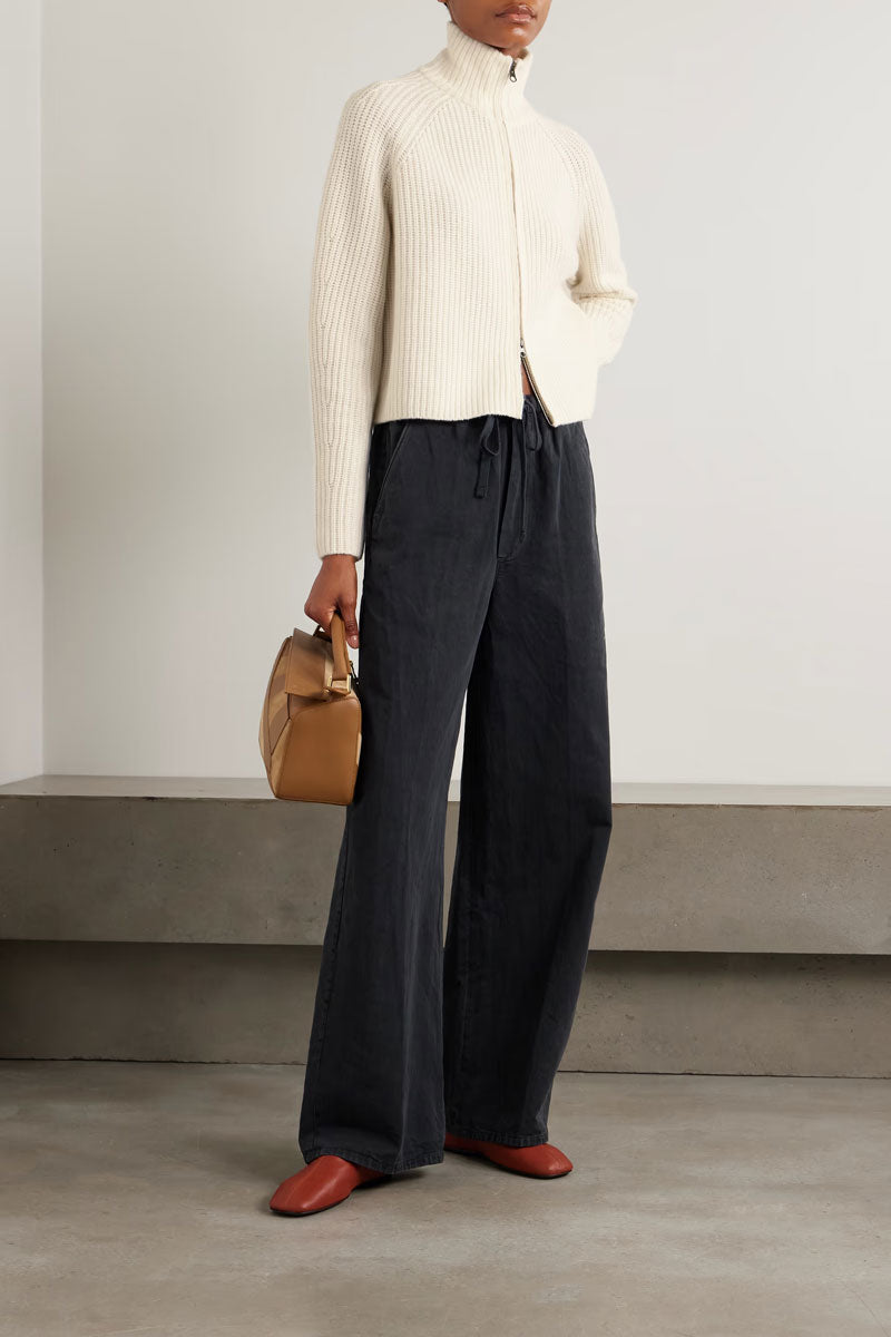 Sadie Zip Cardigan - Cream