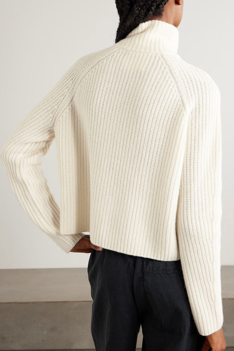 Sadie Zip Cardigan - Cream